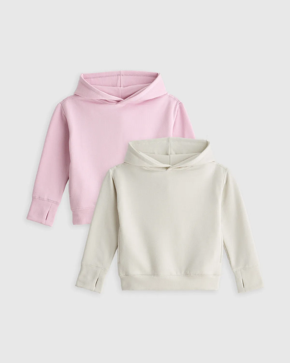 Girls SuperSoft Fleece Pullover Hoodie (2 Pack)