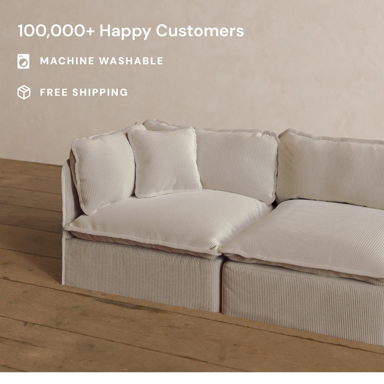 Square Performance Accent Pillow 16 x 16 in Milk